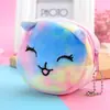 Nuevo Mini Monedero Redondo Tridimensional de Felpa Colorido Transfronterizo Bolsa para Monedas Bolsa para Lápiz Labial Bolsa de Transporte para Cable de Datos Pequeño Regalo