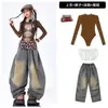 Ropa para Niñas de Jazz Danza Urbana de Moda Trajes de Presentación de Street Dance para Niños Estilo Dulce y Fresco para Grupos de Niñas Disfraces de Presentación de Baile para Niños