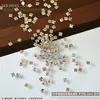 Pedras de Strass Hua Zi de Fundo Plano para Nail Art, Strass Brilhantes K9 de Borda Invertida Pequenos de Fundo Plano de Formato Irregular, Decorações Coloridas Mistas de Strass para Unhas