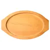 Bandeja Teppanyaki de Madera de Pino Personalizada, Base de Madera Aislante de Calor, Bandeja de Madera para Pizza, Plato para Bistec, Plato Occidental para Uso en Casa, Rectangular