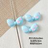 Macaron Color Cute Style Bow Paint Alloy Handmade DIY Beaded Mobile Phone Chain Colar Acessórios para Cabelo