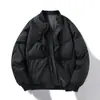 Nuevo Traje de Béisbol Retro para Hombre de Invierno Chaqueta Acolchada de Algodón con Cuello Alto Gruesa Cálida Resistente al Viento Chaqueta Juvenil Chaqueta para Hombre