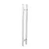 Manija Sencilla de Acero Inoxidable para Puertas de Vidrio, Puertas Correderas, Puertas de Madera, Puertas sin Marco, Manija de Tubo Cuadrado, Manija para Puerta de Vidrio