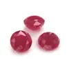 Rubí Cultivado Redondo de Color Claro, Rubí Natural de Imitación, Piedra Suelta, Rubí No Transparente para Incrustar, Wholesale
