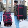 Bolsa de Viaje Plegable Extra Grande con Ruedas, Bolsa de Seguimiento, Impermeable, para Exteriores, Equipo, Mochila Sobredimensionada, Trabajo, Ropa de Cama, Bolsa de Equipaje