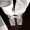 Sapatos Mary Jane com Laço Tridimensional Femininos Salto Baixo Quadrado Chegada Nova Primavera Couro de Ovelha Cano Baixo Couro Genuíno Boca Rasa Sapatos para Mulheres