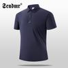 Polo de Moda de Verano para Hombre de Lujo Ligero Sensación Hielo Secado Rápido Transpirable Alta Elasticidad Casual Solapa Manga Corta Camiseta para Hombre