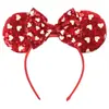 Acessórios de cabelo do Mickey transfronteiriços bordado lantejoulas laço faixa de cabeça de festa faixa de cabeça de parque de diversões férias acessórios de cabelo infantis pronta entrega