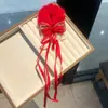 Accesorios para el Cabello Estilo Año Nuevo 2026 Estilo Chino Lindo Moño Cinta Borla Goma para el Cabello Festivo Rojo Brillante Adorno para la Cabeza Hanfu
