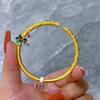 Mito Popular Negro: Anel Aro Estilo Wu Kong Alternativo Ouro Xiangyun, Anel Chinês Retrô Aberto para Dedo Indicador