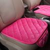 Cojín para asiento de coche otoño e invierno Nuevo terciopelo de cristal sin respaldo pequeño de tres piezas no restrictivo cálido Cojín general para asiento de coche