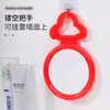 Espejo Vintage Montado en Pared Espejo de Maquillaje Espejo de Tocador de Dormitorio Espejo Colgante Rojo de Dote de Boda Espejo de Mano Grande de una Cara