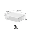 Caja de Almacenamiento para Refrigerador de Grado Alimenticio, Caja Sellada Transparente con Tapa, Caja de Almacenamiento para Carne y Verduras Refrigeradas y Congeladas, Venta al por Mayor