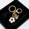 Colgante de Fútbol de Metal Llavero Creativo Recuerdo del Mundial para Hombres Aficionados Regalo Clásico