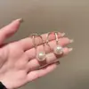 Juego de 8 Piezas: Pendientes de Cadena con Borla de Perlas y Diamantes Completos Estilo Elegante Ins Diseño de Nicho Tachuelas y Accesorios para Orejas