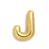 Europa y Estados Unidos venta caliente oro real 18k acero de titanio 26 letra colgante burbuja acero inoxidable joyería accesorios diy colgante de collar