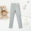 Leggings Infantis para Primavera e Outono de Algodão Puro Roupa Externa de Primavera Calças Felpudas Calças Estilosas de Cintura Alta para Bebê