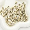 Cuentas Cuadradas de Letras Inglesas Acrílicas Cuentas Sueltas Hechas a Mano DIY Pulsera con Cuentas Collar Accesorios de Joyería Paquete de Materiales