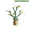 Ornamento Decorativo de Cacto Simulada Cactus de Interior Planta Verde Tropical do Deserto Paisagismo Vitrine Floreira Exibição