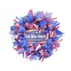 Decoración de Corona para el Día de la Independencia Americana Transfronteriza, Corona Festiva del Día de la Independencia, Accesorios para Arreglos de Corona del Día Nacional Americano
