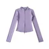 Chaqueta con Capucha Corta de Manga Larga, Cardigan, Pantalones Casuales de Micro-Campana Levanta Glúteos, Conjunto de Ropa Deportiva