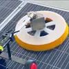 Herramienta de Limpieza Eléctrica con Cepillo Telescópico de Mano para Paneles Solares Fotovoltaicos de Tejado