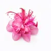 Boda Novia Blanco Malla Tocado Accesorios para el Cabello Actuación Escénica Foto Cabeza Flor Horquilla Flor Borde Clip Accesorios