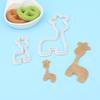 Molde de Corte de Plástico de Jirafa DIY Pastel Artificial Galleta Fondant Molde para Repujar Decoración Herramienta para Hornear Suministro Directo del Fabricante