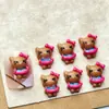 Celebridade da Internet Couro Preto Rosa Hellokitty Acessórios para Unhas Estilo Misto Fofo Acessórios de Unha Usáveis DIY Pequenos Acessórios