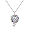 Amazon Transfronterizo Nuevo Producto Collar Colgante de Cristal Firebird para Mujer, Collar de Fénix de Cristal Colorido, Venta al por Mayor de Collares