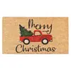 Felpudo navideño transfronterizo estilo americano, felpudo absorbente para baño y cocina, felpudo para entrada exterior, felpudo resistente a la suciedad