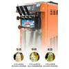 Máquina de Helado Suave de Escritorio Máquina de Helado Comercial Móvil Máquina de Helado de Tres Colores Totalmente Automática para Cono Fabricante