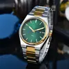 Nuevo Reloj de Cuarzo para Hombre 2023 Tianjia Moda Deportiva Casual Volante Grande Día Correa de Acero Alta Calidad