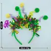 Adornos de Carnaval Europeos y Americanos de Fábrica Diademas de Carnaval Regalos para Fiestas de Carnaval Adornos Amarillos Verdes Púrpuras