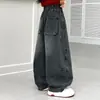 Calças Jeans para Meninos e Meninas 2026 Verão Novo Estilo Jeans Céu Estrelado para Meninas Estilo Coreano Calças Cimitarra Calças Jeans Longas Tendência