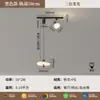 Lámpara de Restaurante Grano de Madera de Nogal Mesa de Comedor Bar Lámpara de Araña Creativo Diseño Japonés Único Foco Dormitorio Mesita de Noche Pequeña Lámpara de Araña