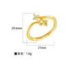 Europa e Estados Unidos moda joia transfronteiriça cem personalidade abertura ajustável diamante borboleta estrela amor cobre micro cravação anel