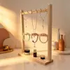 Soporte de exhibición personalizable de madera real para adornos de cualquier tamaño, soporte de exhibición de productos culturales y creativos, soporte de exhibición de colgantes