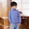 Suéter infantil de lana pura para niños, jersey de cuello alto, suéter grueso, suéter de cuello alto de cachemira para niñas, camisa básica de punto moderna