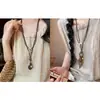 Collares para Parejas con Diseño de Nicho, Cadenas Vintage para Suéteres, Colgantes de Estilo Chino, Collares Versátiles de Estilo Étnico, Nuevos Accesorios