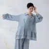 Flor de oreja de madera capullo de flor cintura elástica pantalones anchos de pierna para bailar buena caída ligeros y finos pantalones de práctica de danza china pantalones diarios de danza moderna