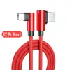 Cabo de Dados de Carregamento Rápido Tipo-C em Ângulo para Celular Huawei Samsung Xiaomi Oppo Cabo de Carregamento Trançado USB Digital