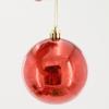 Bolas de Natal Criativas em Atacado, Enfeites para Árvore de Natal de Vitrine, Bolas Decorativas de Natal Brilhantes de Plástico Galvanizado, Podem Ser Impressas com Logo