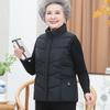 Chaleco de algodón acolchado para abuela, ropa exterior para mujeres de mediana edad y ancianas, grueso, para mamá, chaleco de otoño e invierno, ropa de señora