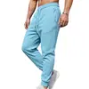 Pantalones casuales de jacquard para hombre transfronterizos Amazon primavera y otoño talla europea comercio exterior sueltos con cordón deportivos color liso pants deportivos