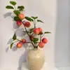 Galhos de Maçã Simulados, Galhos de Maçã Simulados, Galhos de Frutas, Vasos, Exibição de Flores, Galhos de Frutas, Maçã Simulada com Folhas