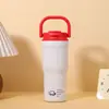 Nova Caneca Térmica Portátil de Aço Inoxidável 316 Copo Portátil de Alta Qualidade Ice Buster Grande Capacidade com Canudo Duplo para Bebida Porta-Copos