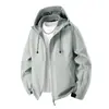 Chaqueta Softshell para Hombre de Exterior Nueva para Primavera y Otoño 2026, Forro Polar Fino, Cortavientos, Impermeable, Transpirable, con Capucha, Ligera