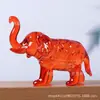 Decoração de Quarto Artesanato de Cristal Cor AB estilo cartoon ornamentos de simulação de elefante ornamentos de animais para sala de estar atacado