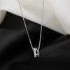 Collar con Anillo de Plata de Ley S925 para Mujer, Simple y Elegante, Nuevo Modelo 2026, Diseño de Alta Gama, Cadena para Clavícula de Lujo Ligero de Nicho